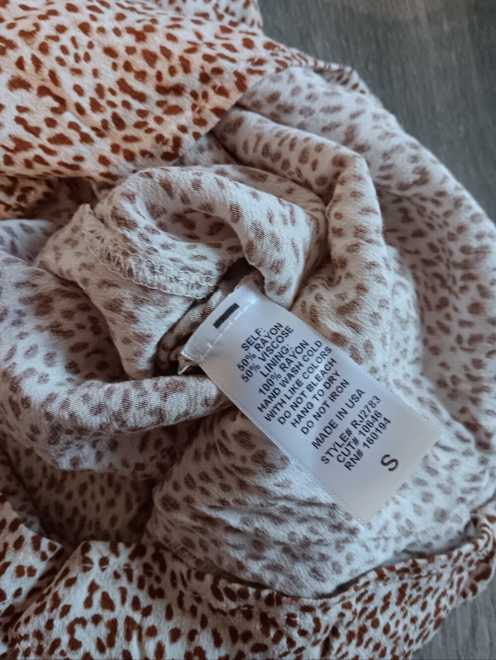 VICI BY TOGETHER HIGH RISE ANIMAL PRINT FLOWY BOHO JUMPSUIT WIDE LEG PANTS SMALL - Picture 3 of 5